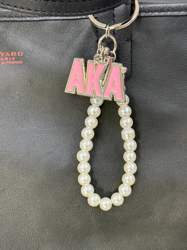 AKA Pearl Strap Keytag