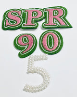 AKA Pearl Iron-On Numbers