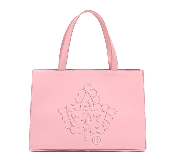 AKA Pink Embossed Handbag